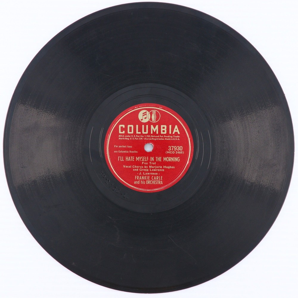 Frankie Carle  I'll Hate Myself In The Morning/Peggy O'Neil 78 rpm Record 37930 - Picture 2 of 16